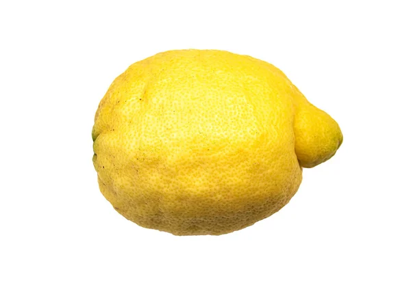 Амальфийский лимон, изолированный на белом — стоковое фото