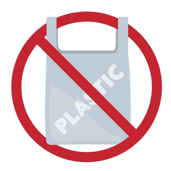 Plastic zak gratis teken of symbool vector illustratie — Stockvector