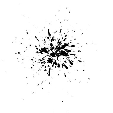 beyaz üzerine izole edilmiş mürekkep ya da renk sıçraması