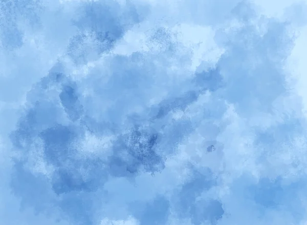 蓬松的蓝色水彩背景 — 图库矢量图片