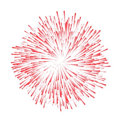 Renkli Fireworks vektör çizim