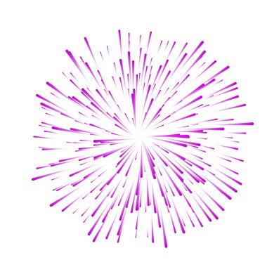 Renkli Fireworks vektör çizim