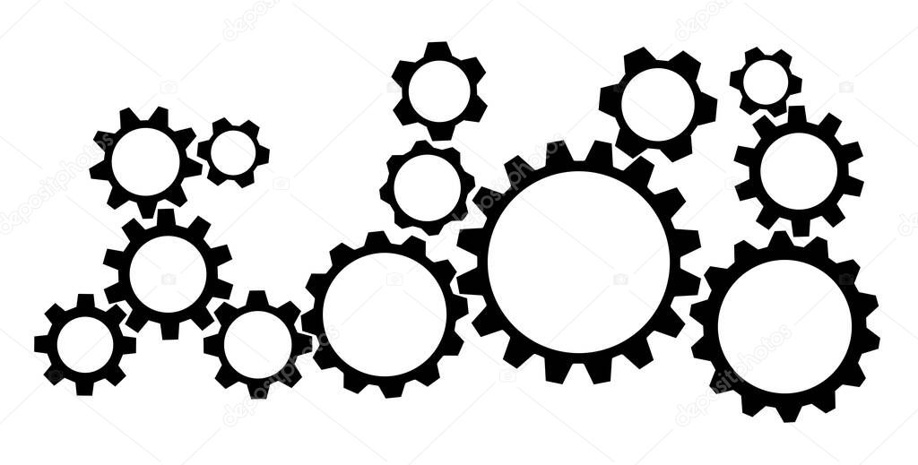 toothed gear wheel symbols