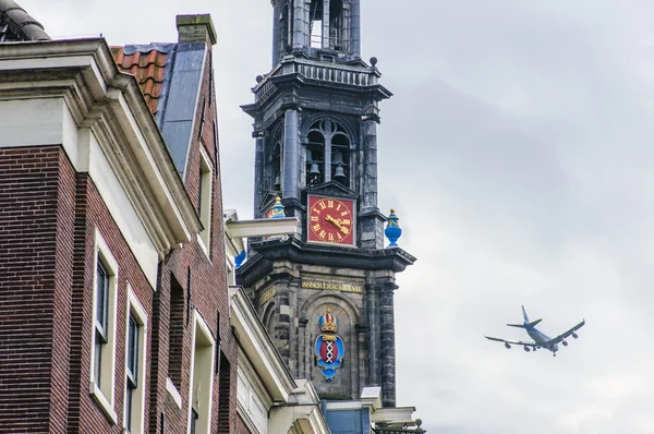 암스테르담-Westerkerk 최고 찾고 교회 — 스톡 사진