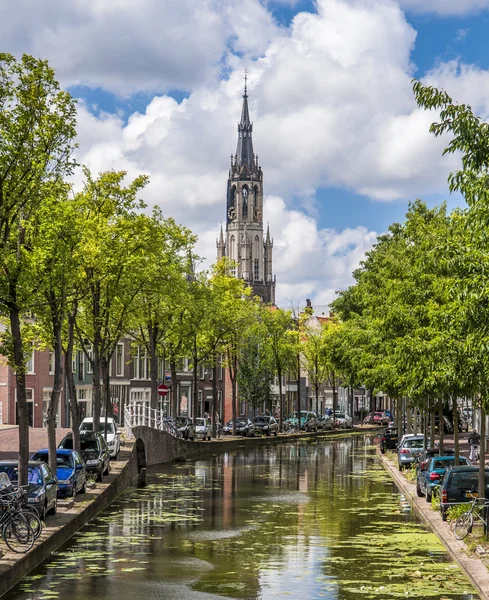 Delft tarihi merkezi — Stok fotoğraf