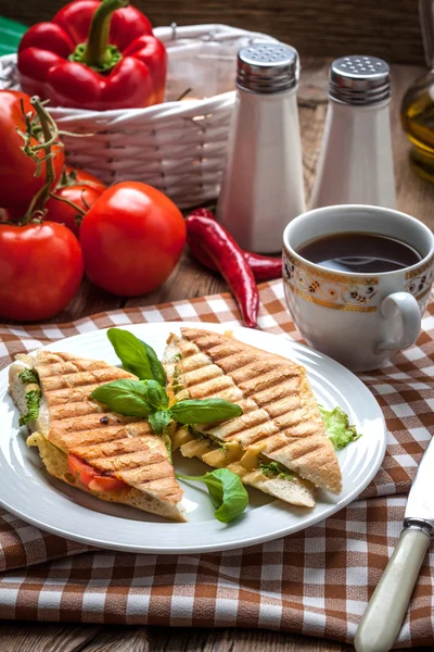 Fried toast sandwich. — Stock Photo, Image