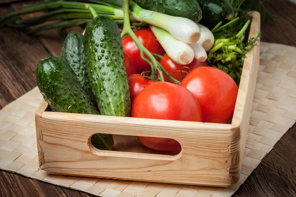 Fresh vegetables from the home garden. — Stock Photo, Image