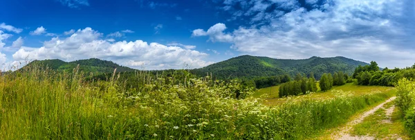 Paisagem em Bieszczady Montanhas — Fotografia de Stock