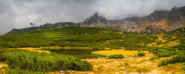 Paesaggio montano in una giornata nuvolosa. — Foto Stock