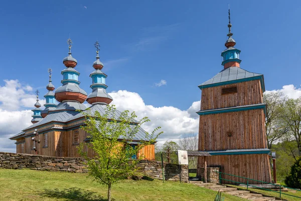 Komancza Polonia Mayo 2020 Réplica Histórica Iglesia Ortodoxa Protección Santísima —  Fotos de Stock