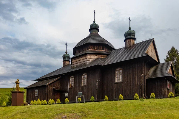 Kroscienko Poland May 2020 希腊天主教圣母降生教堂 目前是圣母玛利亚降生的罗马天主教教堂 — 图库照片