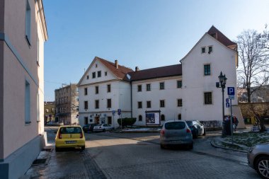 GLIWICE, POLAND - 21 Şubat 2021 Piast Castle. Gliwice Müzesi. 