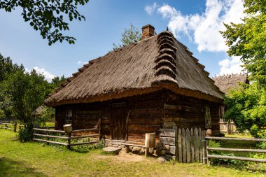 WASILKOW, POLAND - 09.2019 AĞUSTOS: Podlasie Halk Kültür Müzesi.