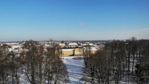 Park Palác Koszecinu Polsku — Stock video