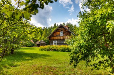 WASILKOW, POLAND - 09.2019 AĞUSTOS: Podlasie Halk Kültür Müzesi.