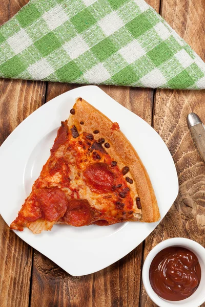 One slice of pizza. — Stock Photo, Image