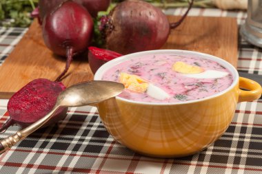 Pancar çorbası soğuk.