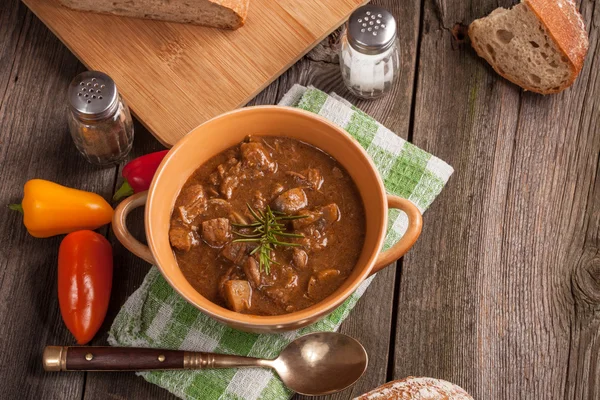 Gulaschsuppe. — Stockfoto