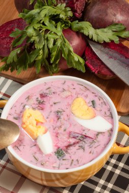 Pancar çorbası soğuk.