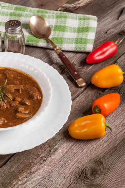 Goulash soup. — Stock Photo, Image