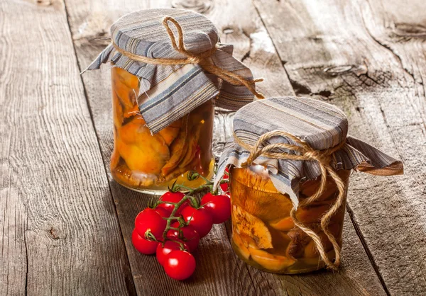 Marinated mushrooms. — Stock Photo, Image