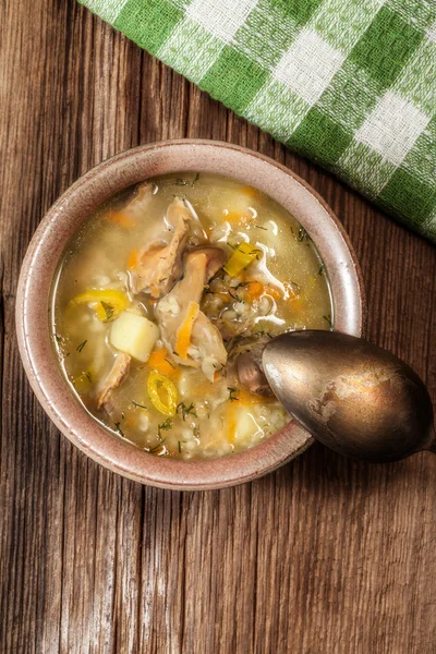 Soup with buckwheat and vegetables. — Stock Photo, Image