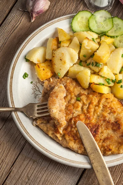 Gebratenes Schweinekotelett. — Stockfoto