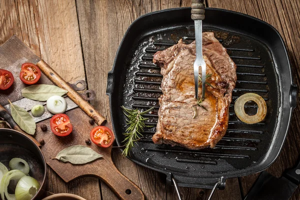 Carne de res frita. — Foto de Stock