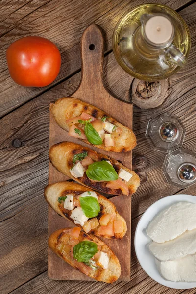 Aperitivo bruschetta . — Fotografia de Stock