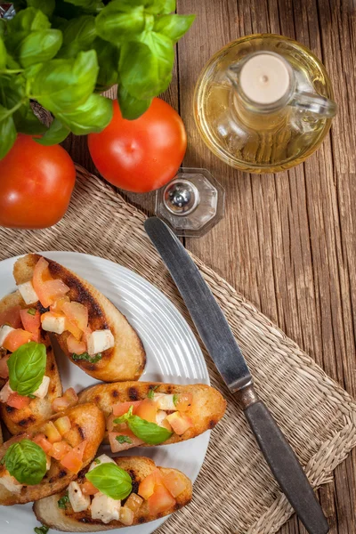 Aperitivo bruschetta . —  Fotos de Stock