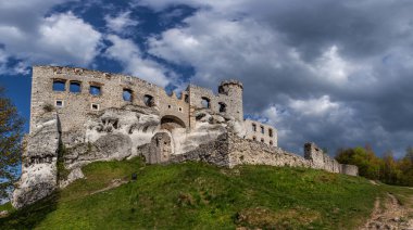 bir ortaçağ kale kalıntıları.