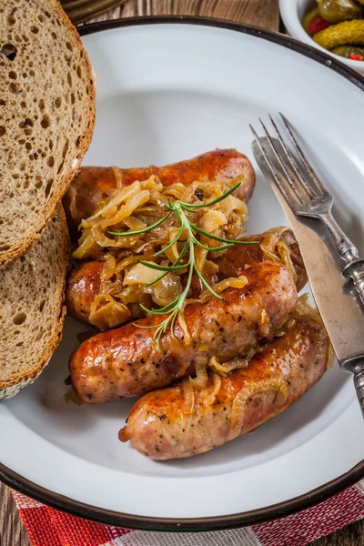 Grilled sausage. — Stock Photo, Image