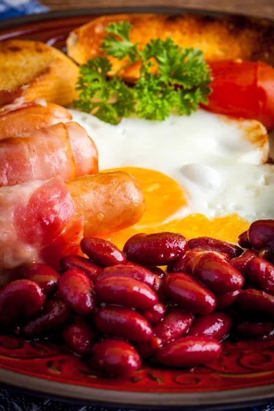 Full english breakfast. — Stock Photo, Image