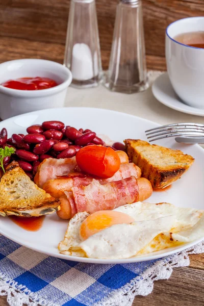 Full english breakfast. — Stock Photo, Image