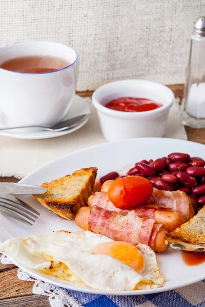 Full english breakfast. — Stock Photo, Image