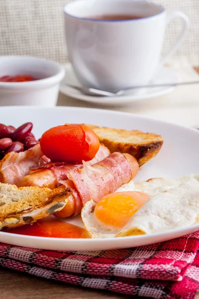 Full english breakfast. — Stock Photo, Image