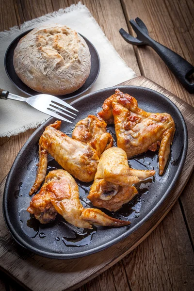 Fried chicken wings. — Stock Photo, Image