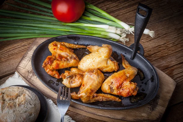 Fried chicken wings. — Stock Image Fried chicken wings. Stock Image