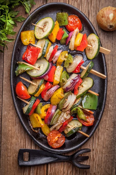 Fruit spiesjes. — Stockfoto