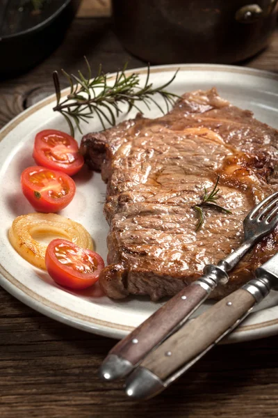 Carne de res frita. — Foto de Stock