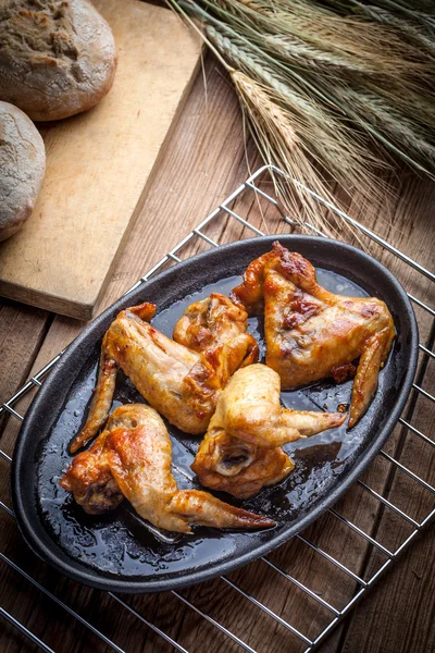 Fried chicken wings. — Stock Photo, Image