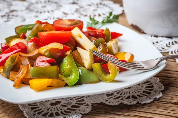 Ratatouille on a rustic table. — Stock Photo, Image