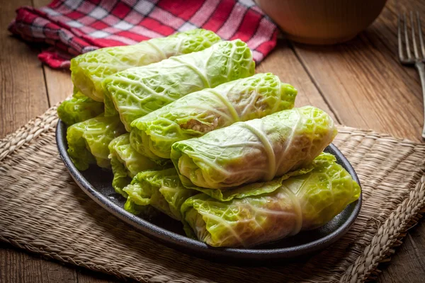 Raw cabbage rolls. — Stock Photo, Image