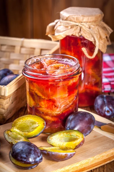 Plum compote. — Stock Photo, Image