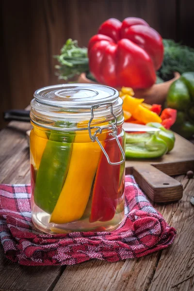 Pickled peppers. — Stock Photo, Image