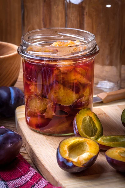 Plum compote. — Stock Photo, Image