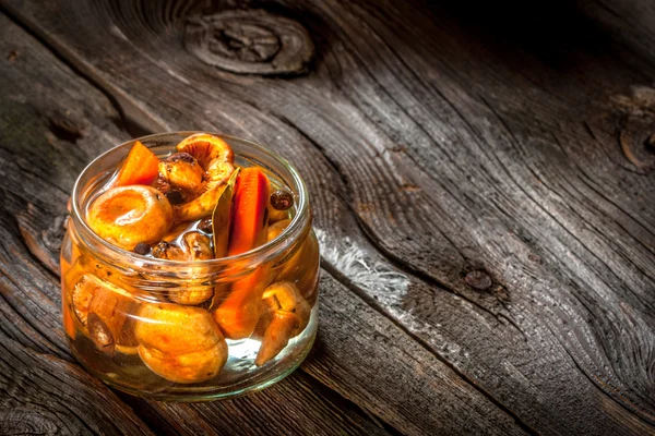 Marinated mushrooms. — Stock Photo, Image