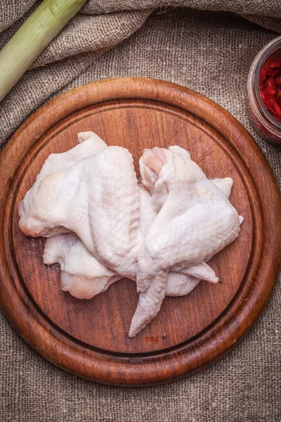 Fresh chicken wings. — Stock Photo, Image