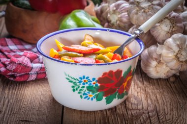 Haşlanmış biber renk