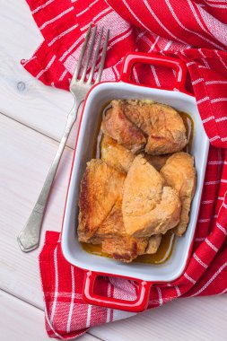 Lezzetli kızarmış biftek.